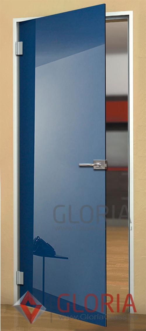 Стеклянная дверь модель Blue